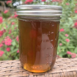 18oz jar of local raw honey from dahlonega georgia